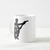 Silhouette Personalized Patrolman Coffee Mok (Voorkant links)