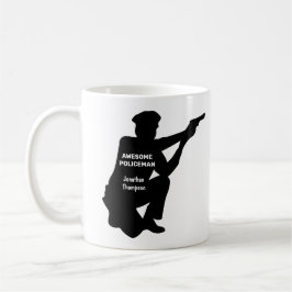 Silhouette Personalized Patrolman Coffee Mok