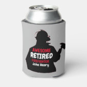 Silhouette Personalized ReGe Firefighter Blikjeskoeler (Blikje Achterkant)