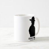 Silhouette Personalized State Trooper Coffee Mok (Voorkant rechts)