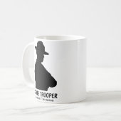 Silhouette Personalized State Trooper Coffee Mok (Voorkant links)