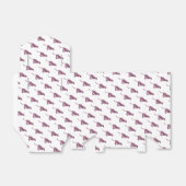 Silhouette Pink en Black Leopard Bedankdoosjes (Uitgevouwen)