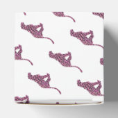Silhouette Pink en Black Leopard Bedankdoosjes (Bovenkant)