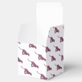 Silhouette Pink en Black Leopard Bedankdoosjes (Geopend)