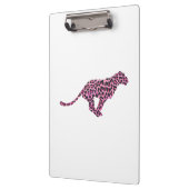 Silhouette Pink en Black Leopard Klembord (Links)