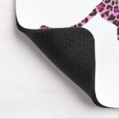 Silhouette Pink en Black Leopard Muismat (Hoek)