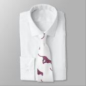 Silhouette Pink en Black Leopard Stropdas (Gebonden)