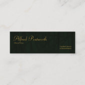 Silhouette Reed Plant Lines Chauffeur Mini Visitekaartje (Voorkant)