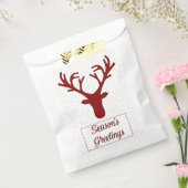 Silhouette Reindeer Bedankzakje (Gezegeld)