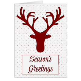 Silhouette Reindeer Greetings