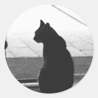 Silhouette Ronde Sticker