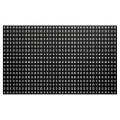 Silhouette Roos Zwart op Cotton Poly Stof 60" (Yard (91,4 cm))