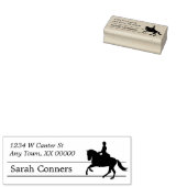 Silhouette Ruitersport Retouradres Rubberstempel (Gestempeld)