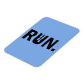 Silhouette Run Running voor Runner Marathon Magneet (Linkerzijde)