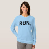 Silhouette Run Running voor Runner Marathon T-shirt (Voorkant volledig)