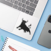 Silhouette Running with the Bulls Spain Sticker (Laptop met iPhone)