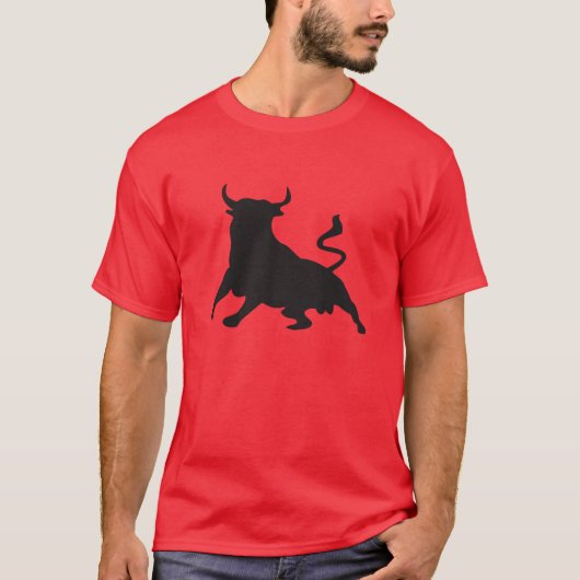 Silhouette Running with the Bulls Spain T-shirt (Voorkant)