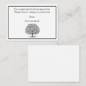 Silhouette Sakura vertrekt na begrafenis Notitiekaartje (Voorkant / Achterkant)