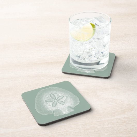 Silhouette Sand Dollar Bier Onderzetter (Rechterzijde)