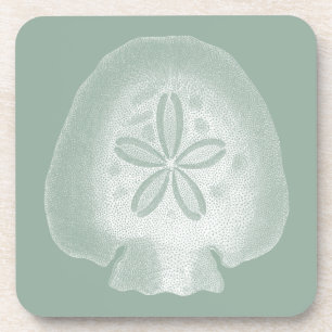 Silhouette Sand Dollar Bier Onderzetter