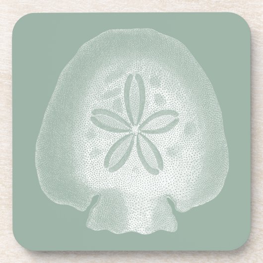 Silhouette Sand Dollar Bier Onderzetter (Voorkant)