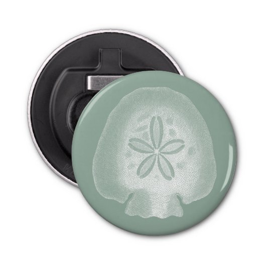 Silhouette Sand Dollar Button Flesopener (Voorkant)