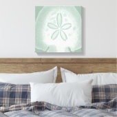 Silhouette Sand Dollar Canvas Afdruk (Insitu (Slaapkamer))