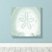 Silhouette Sand Dollar Canvas Afdruk (Insitu (Houten vloer))