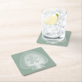 Silhouette Sand Dollar Kartonnen Onderzetters (Insitu)