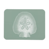 Silhouette Sand Dollar Magneet (Horizontaal)