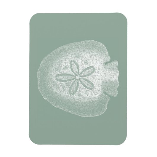 Silhouette Sand Dollar Magneet (Verticaal)
