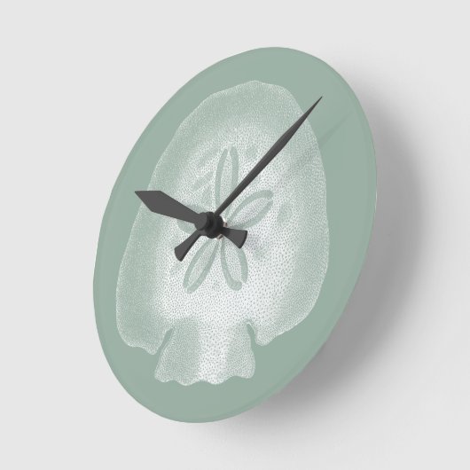 Silhouette Sand Dollar Ronde Klok (Hoek)