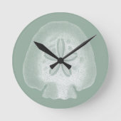 Silhouette Sand Dollar Ronde Klok (Voorkant)