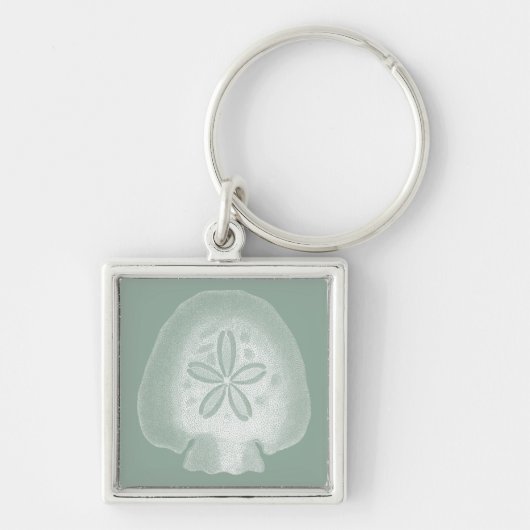 Silhouette Sand Dollar Sleutelhanger (Voorkant)