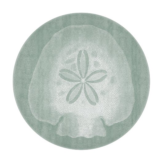 Silhouette Sand Dollar Snijplank (Voorkant)