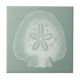 Silhouette Sand Dollar Tegeltje