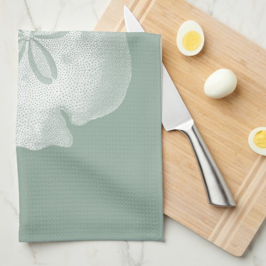 Silhouette Sand Dollar Theedoek (Quarter Fold)