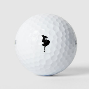 Silhouette schaatser skateboarder golfballen