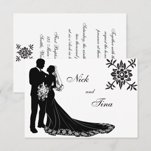 Silhouette Set #3 Kaart (Voorkant / Achterkant)