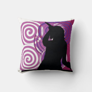 Silhouette Singer Pillow Kussen