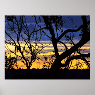 Silhouette Skyscapes Poster