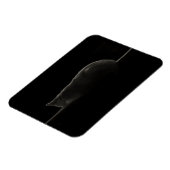 Silhouette slaapkat magneet (Linkerzijde)