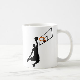 Silhouette Slam Dunk Basketball Player Koffiemok