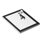 Silhouette Slam Dunk Basketball Player Notitieblok (Schuin)