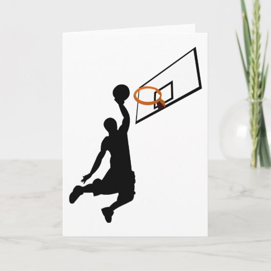 Silhouette Slam Dunk Kaart (Voorkant)