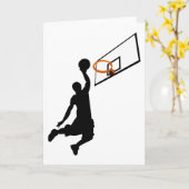 Silhouette Slam Dunk Kaart (Gele Bloem)