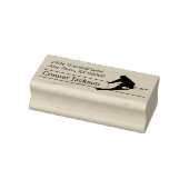 Silhouette Sneeuwskiër Retouradres Rubberstempel (Stempel)