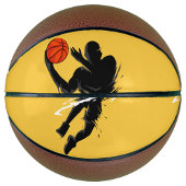 Silhouette speler basketbal