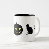 Silhouette Spells Sipper Tweekleurige Koffiemok (Voorkant rechts)