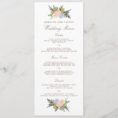  Silhouette Spring Floral Wedding Menu (Voorkant)